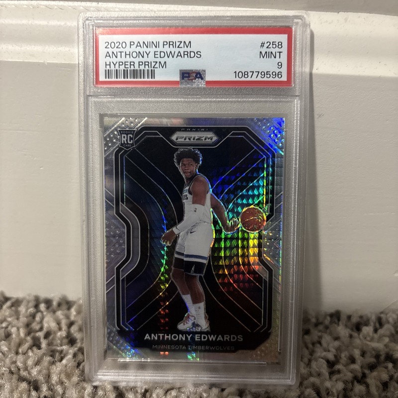 2020-21 Panini Prizm - Anthony Edwards #258 Hyper Prizm (RC)
