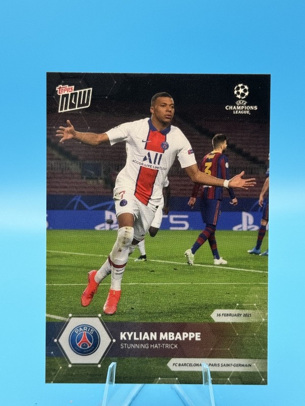 2020-21 Topps Now UEFA Champions League #041 Kylian Mbappé view 1