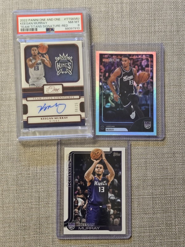 2022-23 Panini One and One - Team Titans Signatures Keegan Murray. Read Descrt.