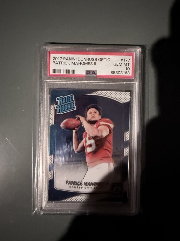 Patrick Mahomes Panini Donruss Optic Rated Rookie #177 PSA 10