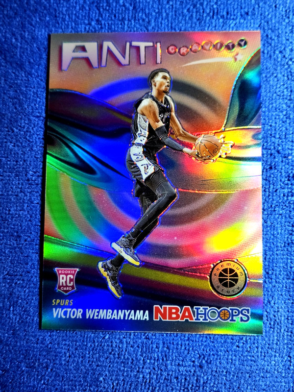 2023-24 Panini Premium Stock Victor Wembanyama Silver Prizm Anti Gravity RC #5💥