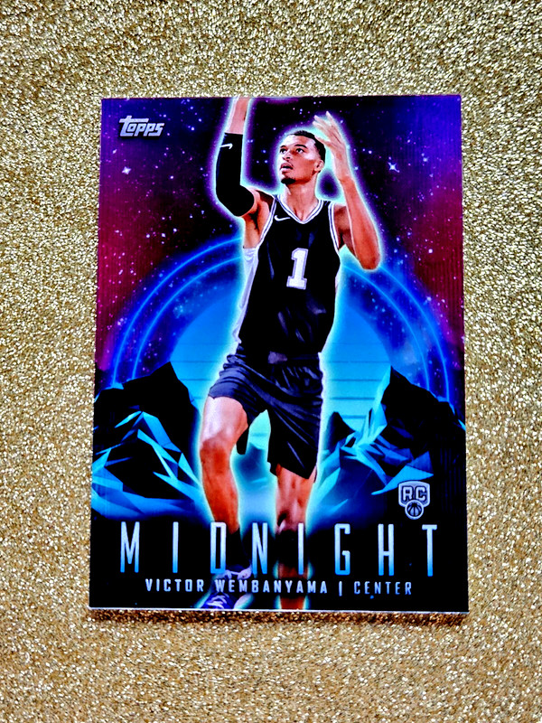 2023-24 Victor Wembanyama RC Topps Midnight Zodiac Rookie Refractor #50 SP ๐ฎ๐ฎ view 2
