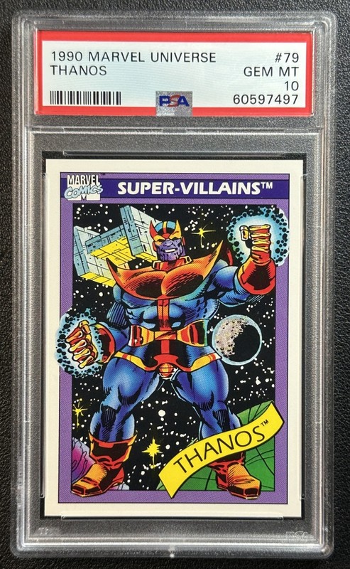 THANOS PSA 10 1990 IMPEL MARVEL UNIVERSE #79 7497