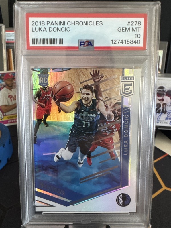 2018 Chronicles Luka Doncic PSA 10 RC Dallas Rookie Holo