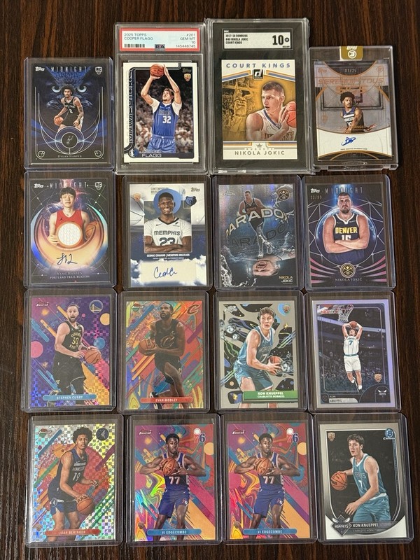 2025-26 Topps Dylan Harper, Cooper Flagg PSA 10, Jokic Case Hit, Curry, RC Auto