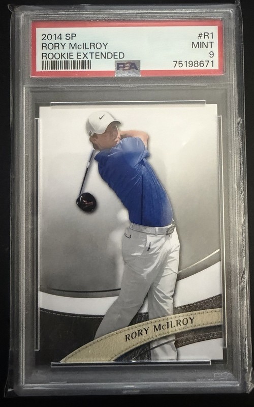 2014 SP Authentic Rookie Extended Series Rory McIlroy #R1 PSA 9 - POP 217 view 1
