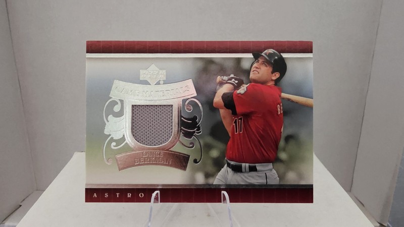 2007 Upper Deck Game Materials Lance Berkman Game Used Jersey Card #UD-LB Astros