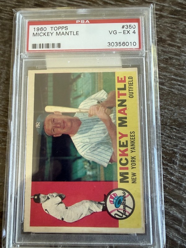 1960 Topps Mickey Mantle PSA 4