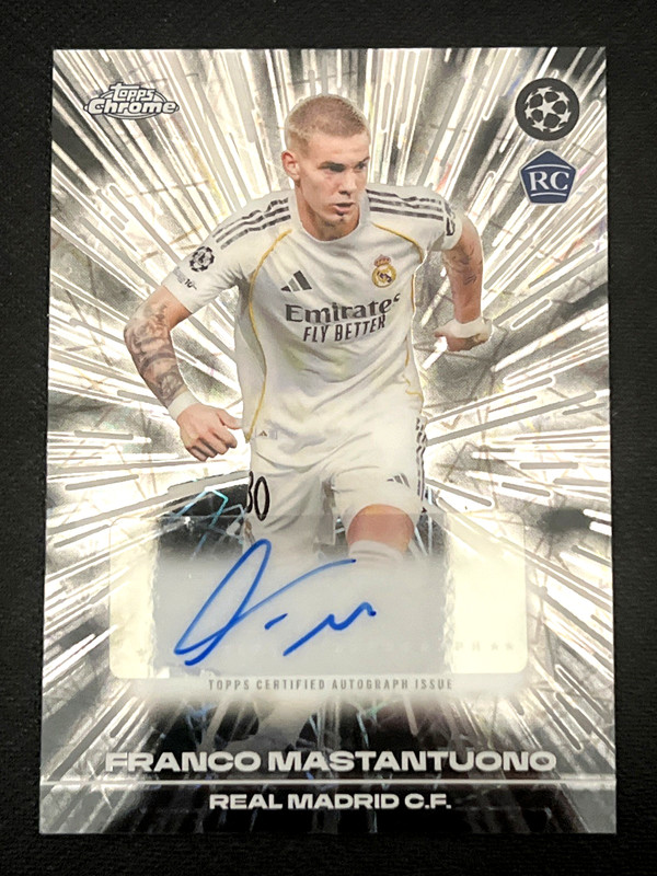 FRANCO MASTANTUONO - ROOKIE BLACK LAZER AUTO (JUMBO EXCL) - 25-26 CHROME UCC