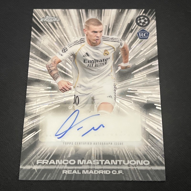 FRANCO MASTANTUONO - ROOKIE BLACK LAZER AUTO (JUMBO EXCL) - 25-26 CHROME UCC view 2