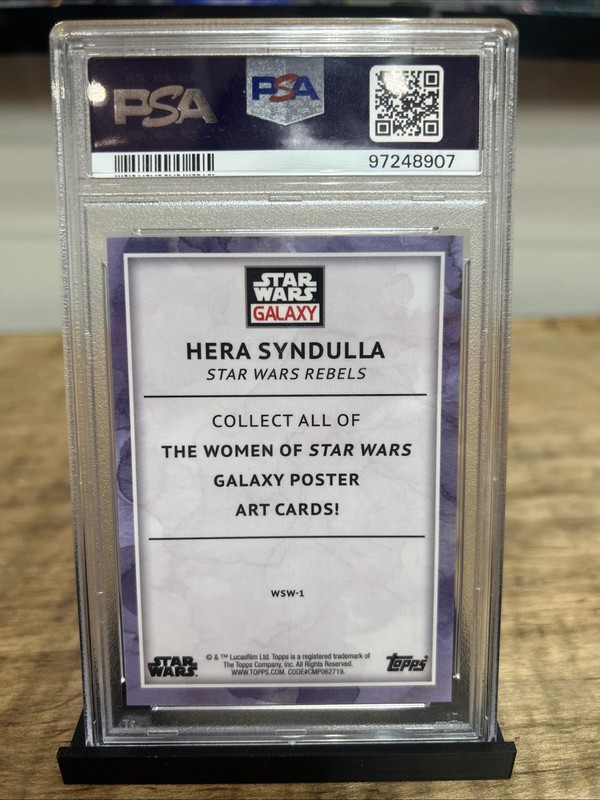 2023 Topps Star Wars Galaxy Hera Syndulla Women Of Star Wars PSA 10 /150 Atomic view 2