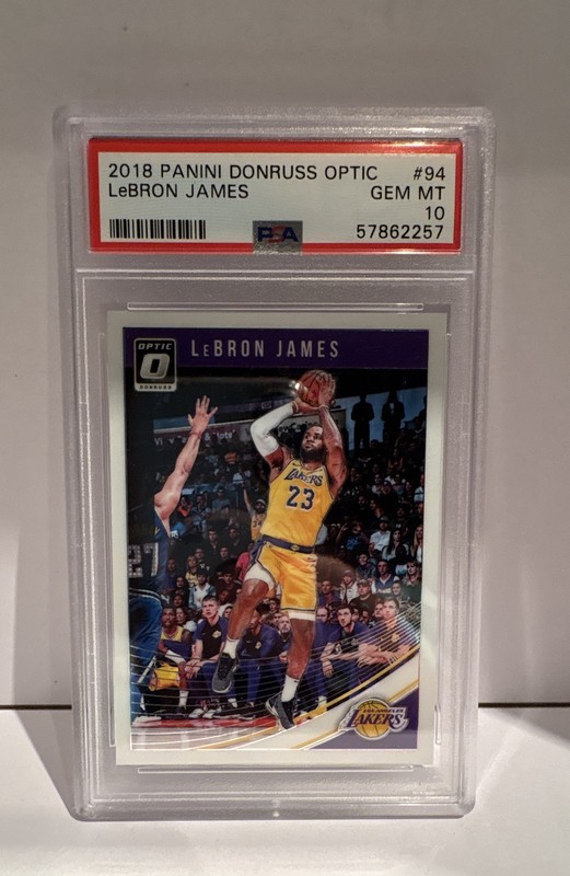 2018-19 Panini Donruss Optic - LeBron James #94 PSA 10 Gem Mint 1st Lakers Card