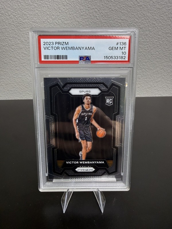 2023 Prizm Base Rookie RC Victor Wembanyama #136 PSA 10 GEM MINT Spurs