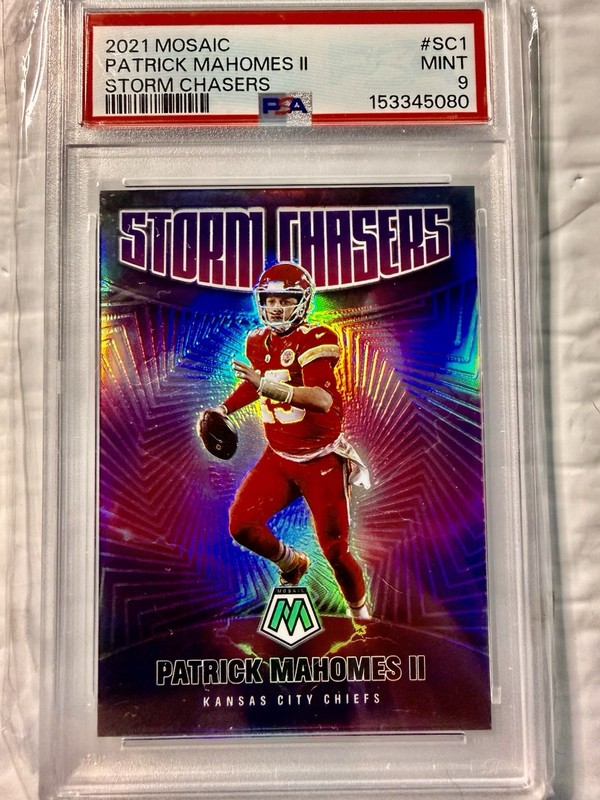 2021 Panini Mosaic - Storm Chasers Patrick Mahomes II #SC-1 PSA 9