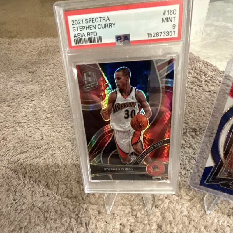 Panini Stephen Curry Warriors 2021-22 Spectra 4-Card Lot #160 PSA 1528733351 view 2