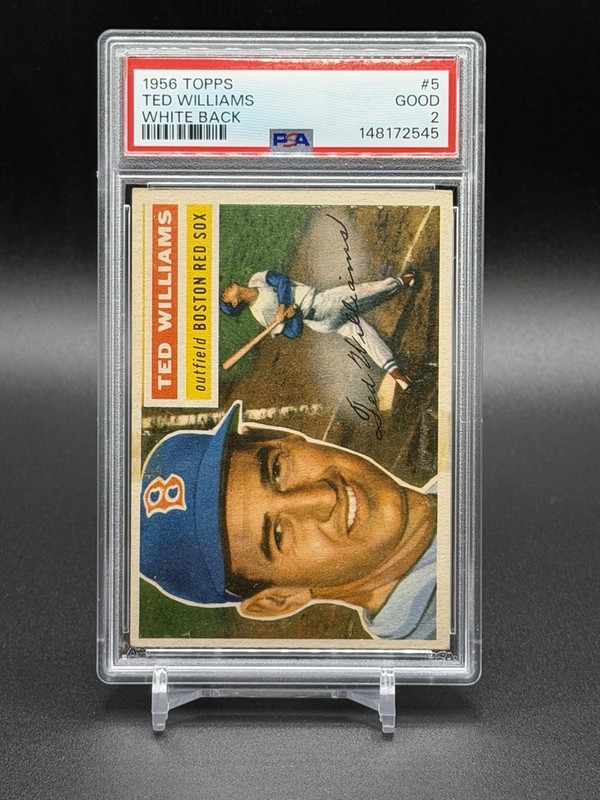1956 Topps - Ted Williams #5 White Back PSA 2