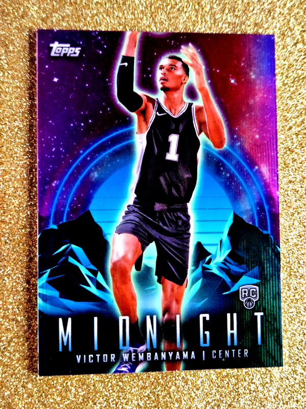 2023-24 Victor Wembanyama RC Topps Midnight Zodiac Rookie Refractor #50 SP 🔮🔮 view 2