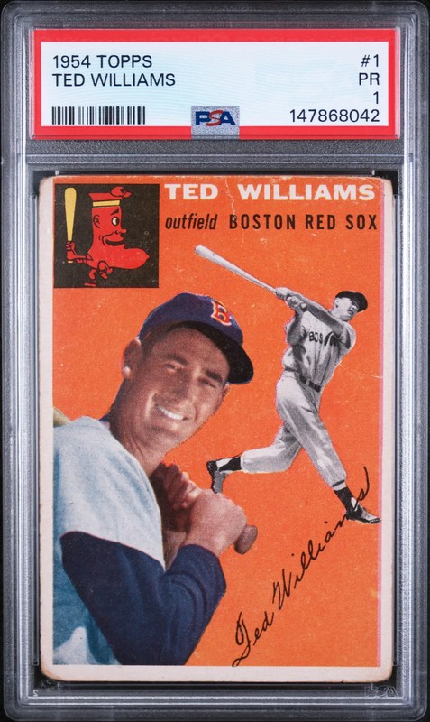 1954 Topps Ted Williams PSA 1