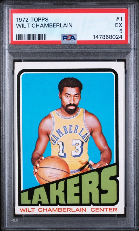 1972 Topps Wilt Chamberlain PSA 5