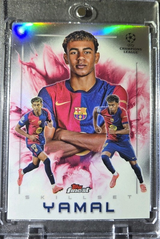 Lamine Yamal RARE REFRACTOR HOLO TOPPS FINEST NVESTMENT CARD SSP ROY MINT 