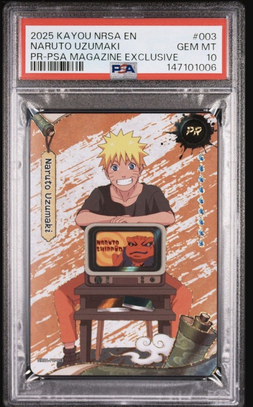 2025 KAYOU NARUTO PSA MAGAZINE EXCLUSIVE #003 NARUTO UZUMAKI PSA 10