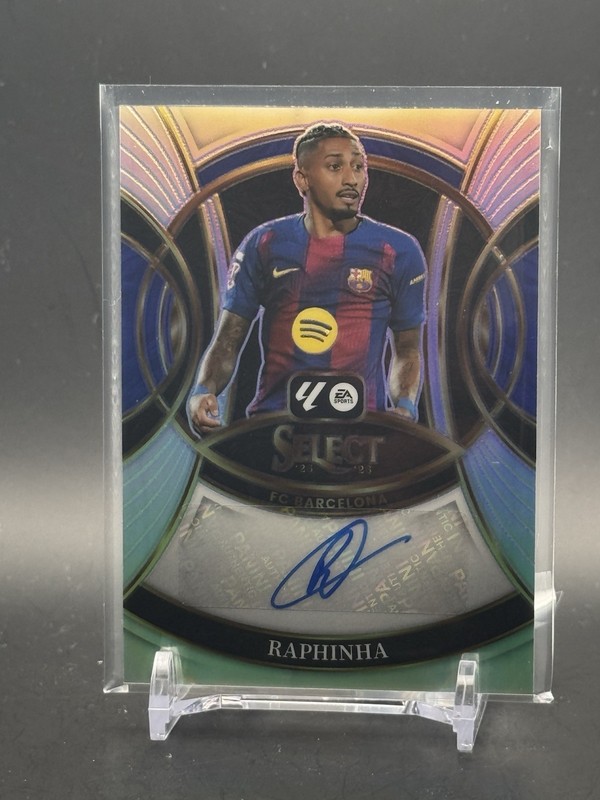 2025-26 Panini Select La Liga - Signatures Raphinha #S-R Silver view 2