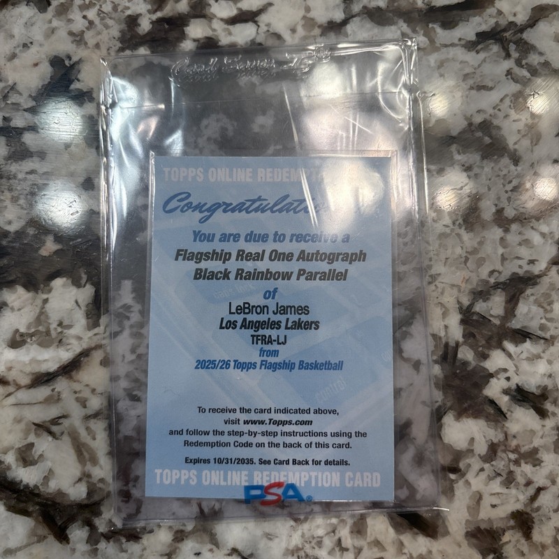 Topps Flagship Lebron James Black /10 Auto Redemption Redeemed!