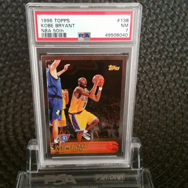 1996 TOPPS KOBE BRYANT🔥50th Anniversary #138 PSA 7🔥Near Mint
