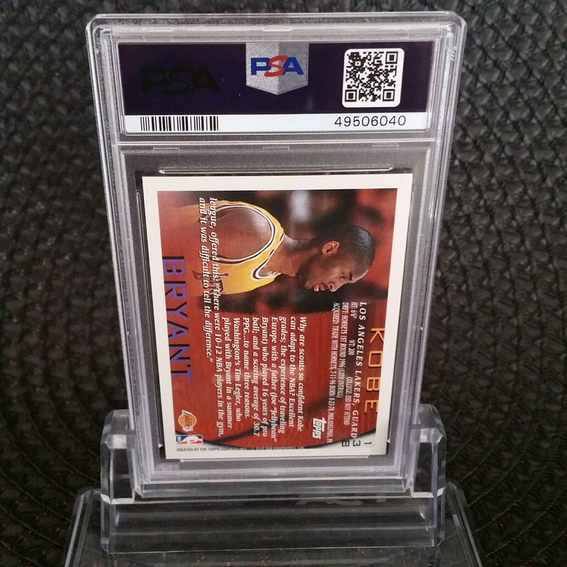 1996 TOPPS KOBE BRYANT🔥50th Anniversary #138 PSA 7🔥Near Mint view 2