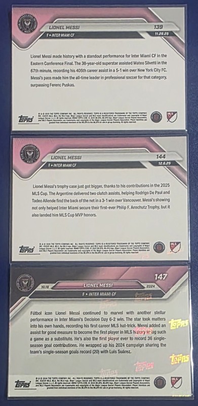 LIONEL MESSI CARD view 2