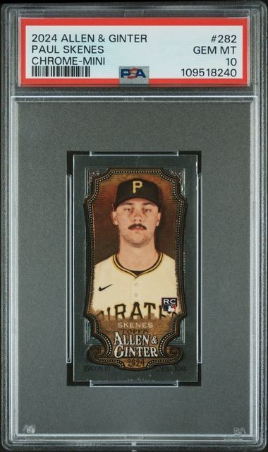 2024 ALLEN & GINTER PAUL SKENES ROOKIE CHROME MINI #282 PSA 10 GEM MINT