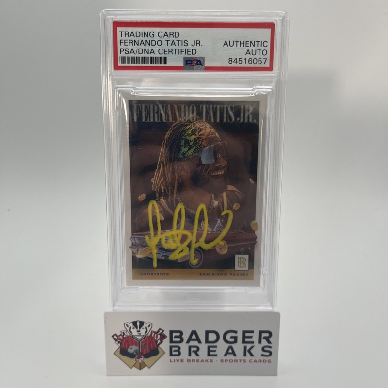 2021 Topps Project 70 Fernando Tatis Jr. Autographed Card #223 - PSA/DNA Auth CL