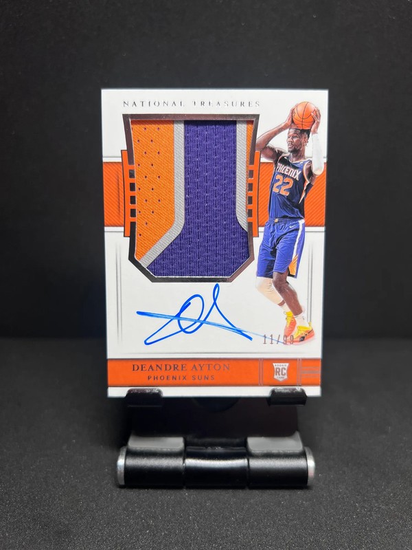 2018 PANINI NATIONAL TREASURES DEANDRE AYTON ROOKIE PATCH AUTO /99 RC RPA