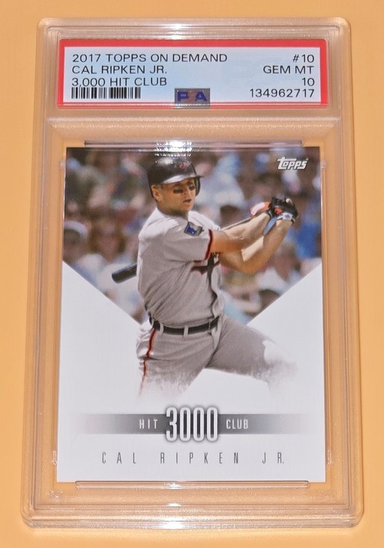Cal Ripken Jr. PSA 10 Low Pop 3,000 Hit Club 2017 Topps On Demand Orioles MLB