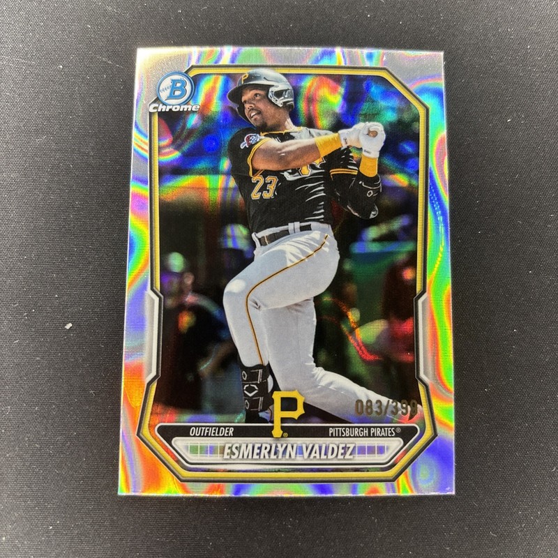 2026 Bowman Chrome Esmerlyn Valdez Lava Refractor 83/399 Pirates