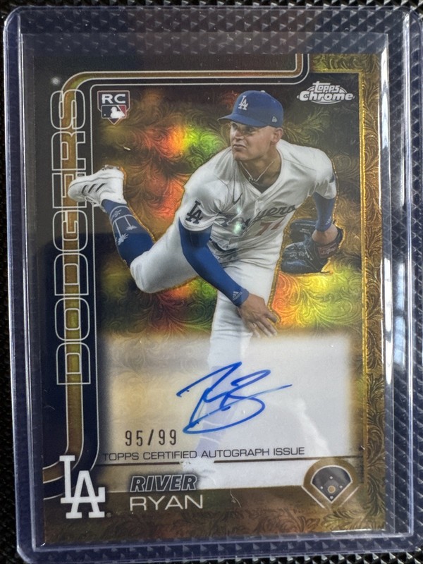 2025 Topps Gilded Collection - #CGA-RR River Ryan Gold Rookie Auto /99