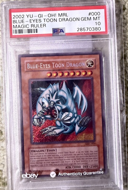 Blue Eyes Toon Dragon MRL-000 - PSA 10 - Magic Ruler - Yugioh Card