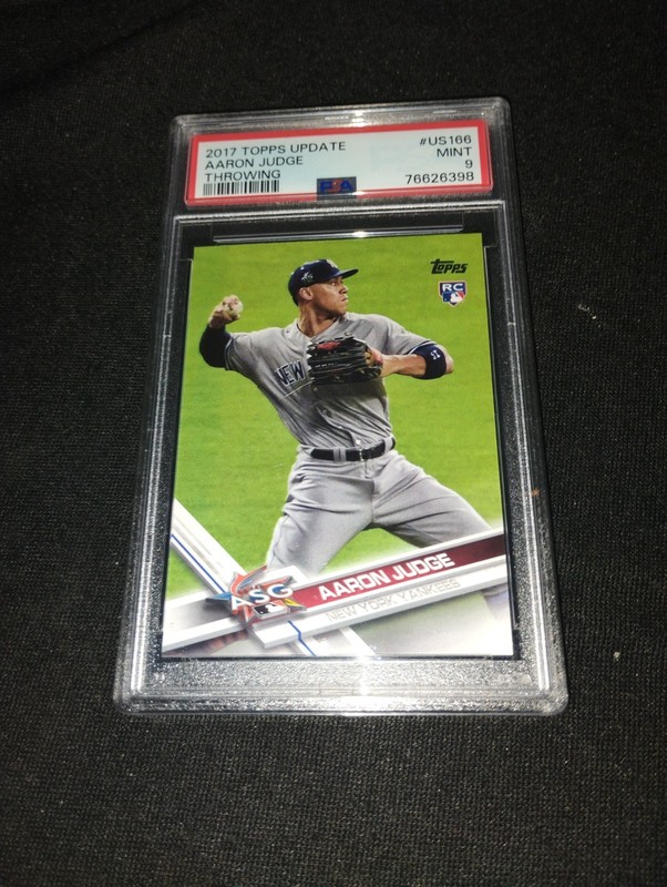 2017 Topps Update Aaron Judge (Throwing) #US166 PSA 9 MINT Rookie RC