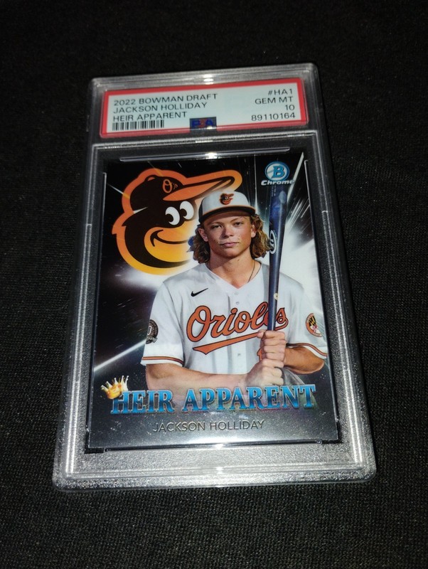 2022 BOWMAN DRAFT HEIR APPARENT #HA1 JACKSON HOLLIDAY PSA 10