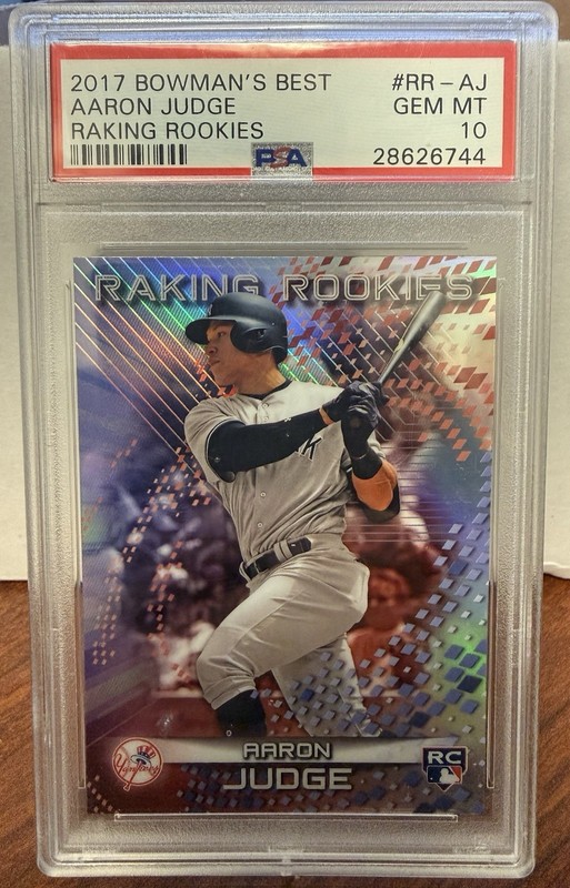 Aaron Judge 2017 Bowman’s Best Raking Rookies PSA 10 