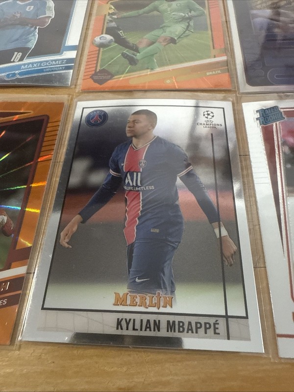 12 Card Soccer Lot - World Cup Pedri Silver Mbappé Saka Silver Rashford Neymar view 2