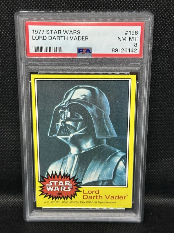 1977 Topps Star Wars Lord Darth Vader 196 PSA 8