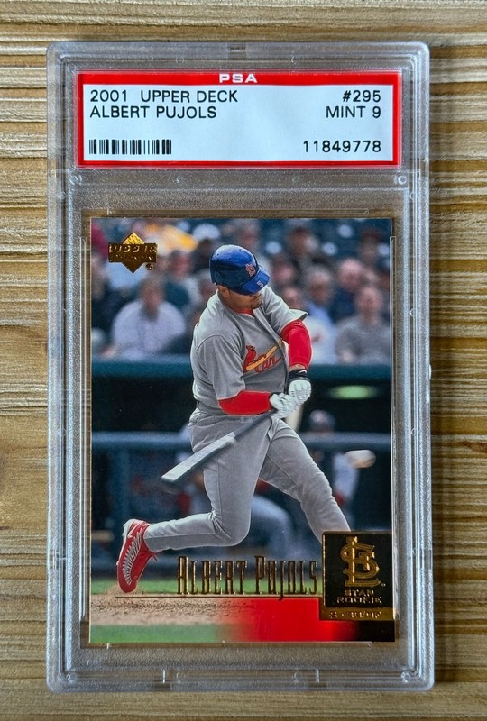 2001 Upper Deck Star Rookie Albert Pujols #295 PSA 9 MINT Rookie RC