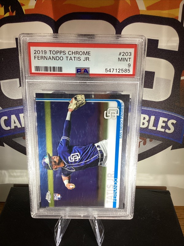2019 Topps Chrome Fernando Tatis Jr. RC Rookie #203 Padres PSA 9