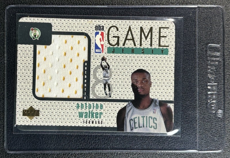 ANTOINE WALKER 1997-98 UPPER DECK #GJ17 GU GAME JERSEY 1996 JERSEY RELIC CELTICS