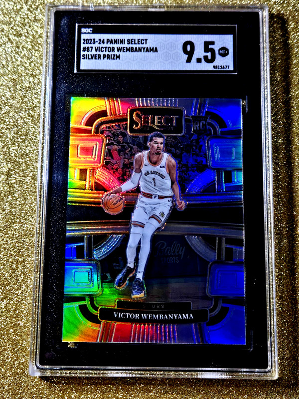 2023-24 Panini Select Prizm RC Victor Wembanyama Silver Holo Rookie #87 💥💥 view 2