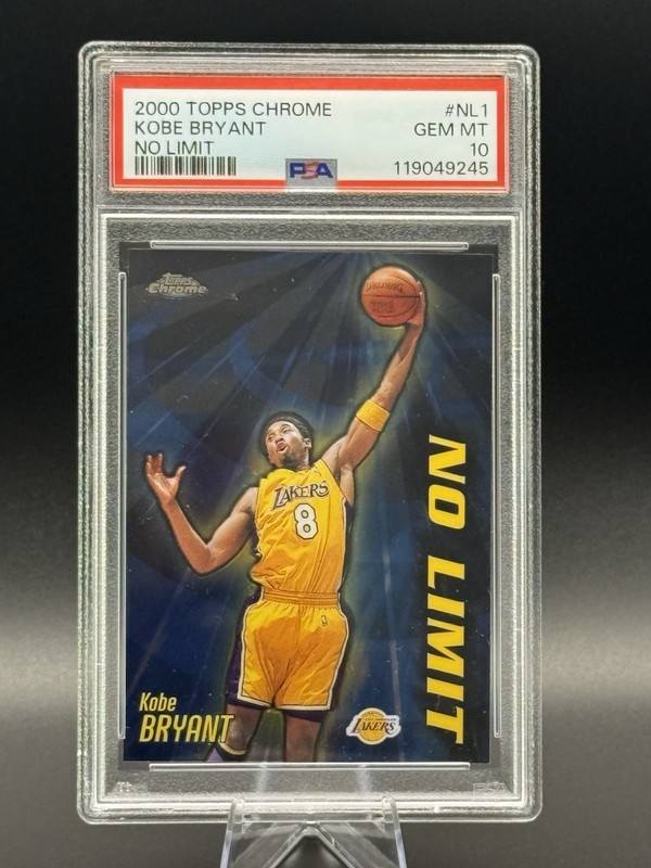 2000-01 Topps Chrome No Limit Kobe Bryant PSA 10 Los Angeles Lakers #NL1