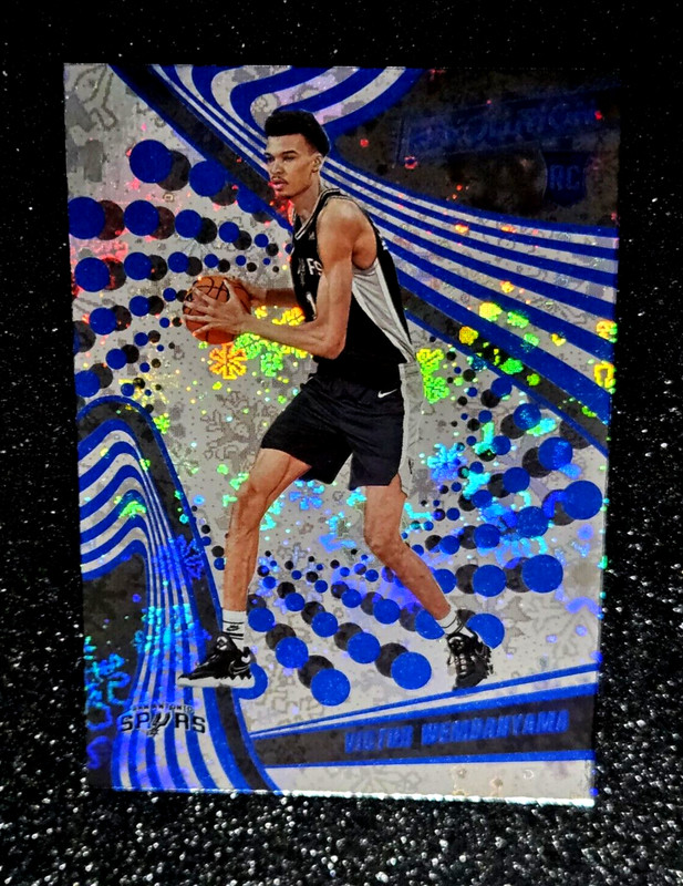 2023-24 Panini Revolution Victor Wembanyama Rookie Holo Foil Winter RC #104 💥 view 2