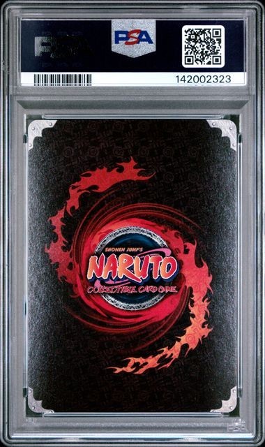 PSA 9 2006 Naruto Card CCG S1 Path to Hokage Sasuke Uchiha Super Rare #020 view 2