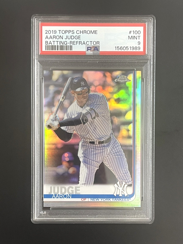 2019 Topps Chrome Aaron Judge #100 Refractor PSA 9 MINT